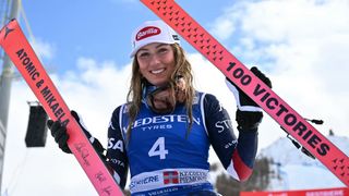 Shiffrin claims historic 100th World Cup win (Skiing). Photo by Photo: Marco Bertorello/AFP/Getty Images