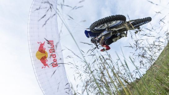 Red Bull FMX Legend Tom Pagès Breaks New Ground with Daring Ride & Fly Project (Freestyle Motocross)